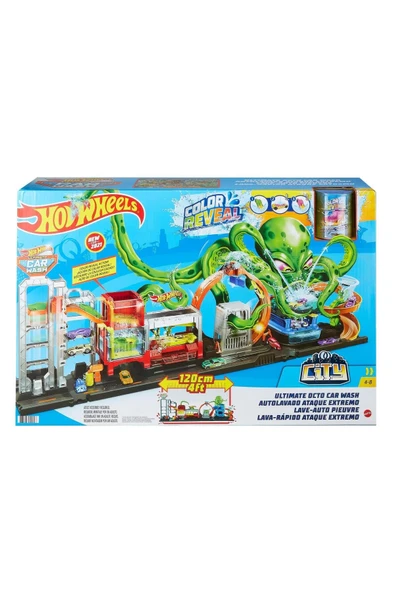HOT WHEELS Dev Ahtapot Ile Araba Yıkama Oyun Seti Gtt96 - 7