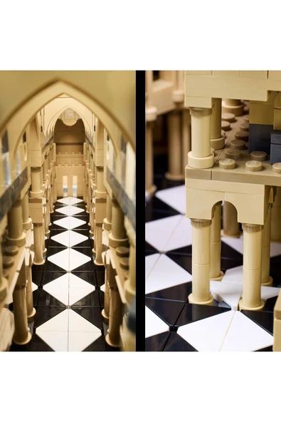 LEGO ® Architecture Mimari Simgeler Koleksiyonu: Notre Dame Katedrali 21061 – Yapım Seti (4383 Parça)