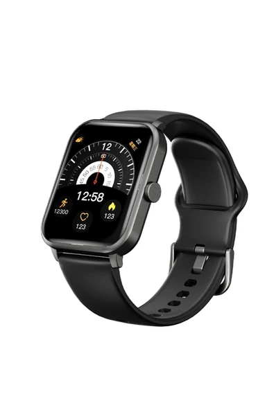 QCY Gts Akıllı Saat 1.85”hd Ekran ( Sesli Görüşme ) Siyah Resmi Distribütör Garantili Siyah 2 Yıl - 4