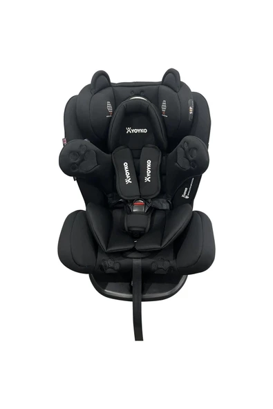 Bear 360 ° SİYAH Dönebilir Yatabilir 0-36 Kg Oto Koltuğu ISOFIX/SIP/LATCH