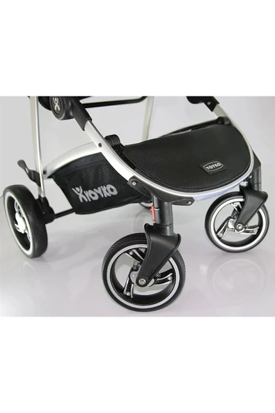 YOYKO City Seyahat Sistem Bebek Arabası 3 In 1 Gri Silver - 7