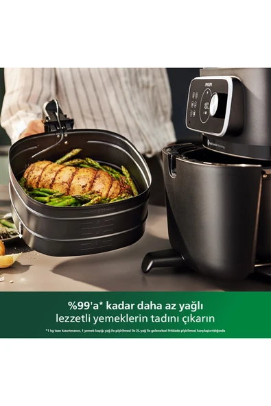 Philips HD9875/90 Airfryer 7000 Serisi XXL Connected, 2 kg, 8.3 L Kapasite, Uzaktan Bağlantılı - 7