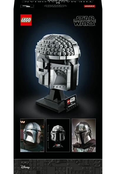 LEGO ® Star Wars™ Mandalorian™ Kaskı 75328 - Yetişkinler için Koleksiyonluk Yapım Seti (584 Parça) - Resim 4