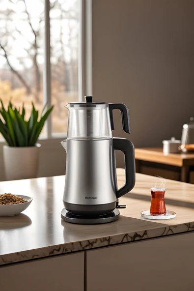 HOMEND Royaltea Elegant 1777H Inox Çay Makinesi - 2