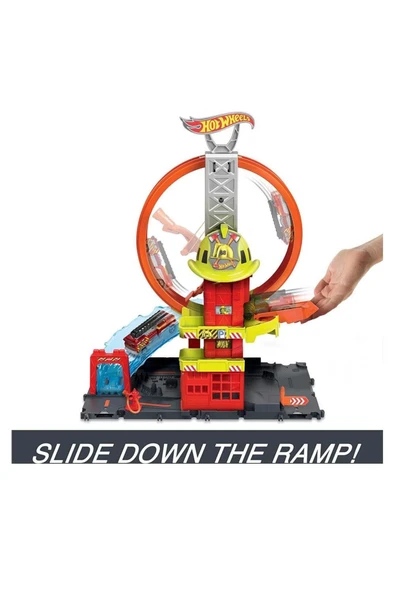 HOT WHEELS Çember Pistli Itfaiye Istasyonu Hkx41 - 2