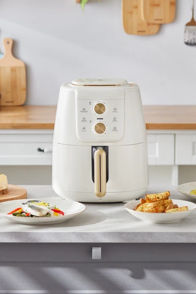 Karaca Air Pro Cook Manuel Xl Airfryer Krem Gold