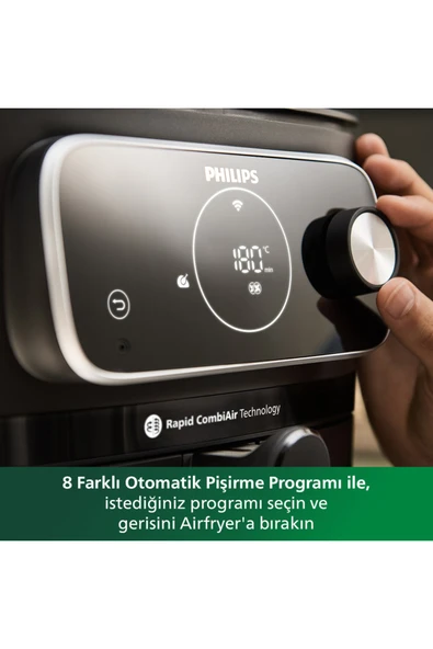 Philips HD9875/90 Airfryer 7000 Serisi XXL Connected, 2 kg, 8.3 L Kapasite, Uzaktan Bağlantılı - 3