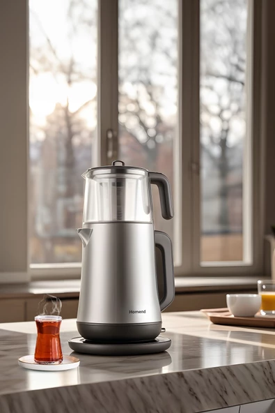 HOMEND Royaltea Elegant 1777H Inox Çay Makinesi