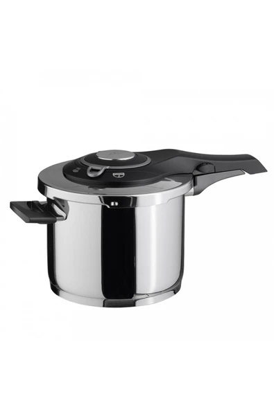 Jumbo Procook 6lt Siyah Açık Gri Paslanmaz Çelik Düdüklü Tencere - Resim 2