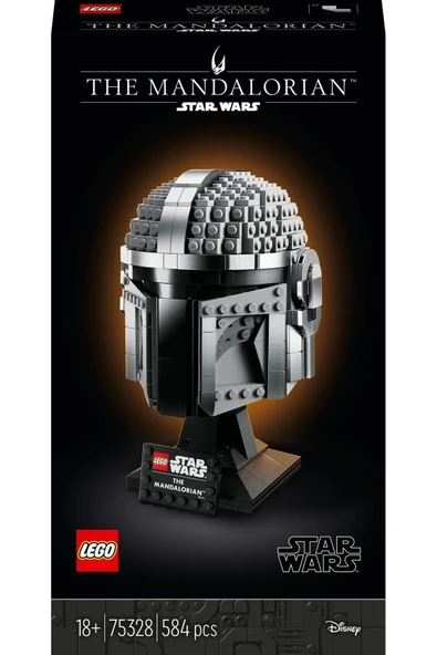 LEGO ® Star Wars™ Mandalorian™ Kaskı 75328 - Yetişkinler için Koleksiyonluk Yapım Seti (584 Parça) - Resim 3