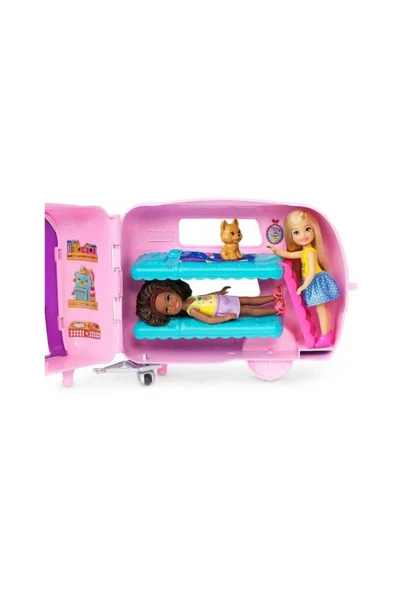 Barbie Club Chelsea Karavanı Oyun Seti, Chelsea'nin Yavru Köpeği Ve Aksesuarlar Fxg90 - 2