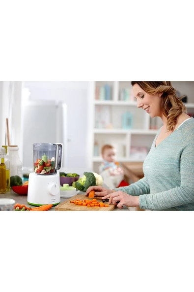 Philips Avent Scf870/20 Buharlı Pişirici Ve Blender (yeşil) - Resim 4
