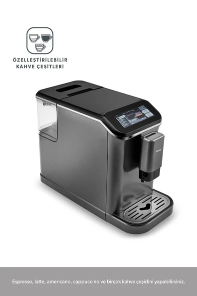 HOMEND Coffeebreak 5008h Kahve Öğütücülü, Dokunmatik Ekranlı Full Otomatik Espresso Makinesi - 4