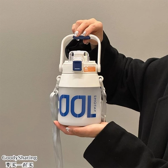 Shotay Su Matarası Tritan Beyaz 1000Ml - 3