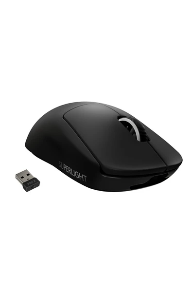 logitech G PRO X SUPERLIGHT Ultra Hafif HERO 25.600 DPI 400 IPS LIGHTSPEED Kablosuz Oyuncu Mouse - Siyah