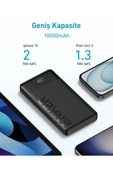 Anker 324 Power Bank (10.000MAH 12W, 2 PORT) A1237 - 2