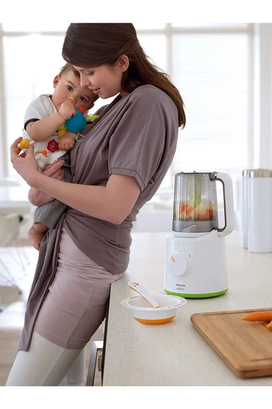 Philips Avent Scf870/20 Buharlı Pişirici Ve Blender (yeşil) - Resim 2