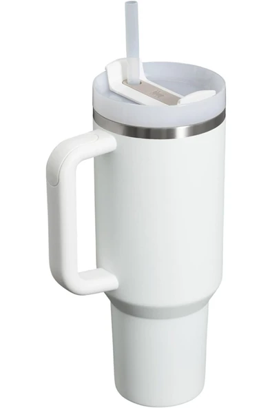 Stanley Quencher Pipetli Termos Bardak 1.18 lt, Buz Beyazı - 3
