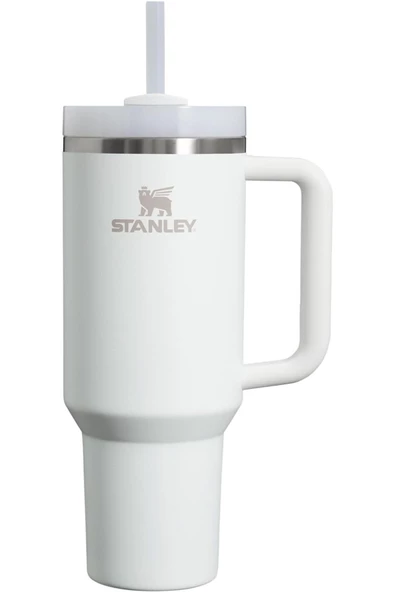 Stanley Quencher Pipetli Termos Bardak 1.18 lt, Buz Beyazı