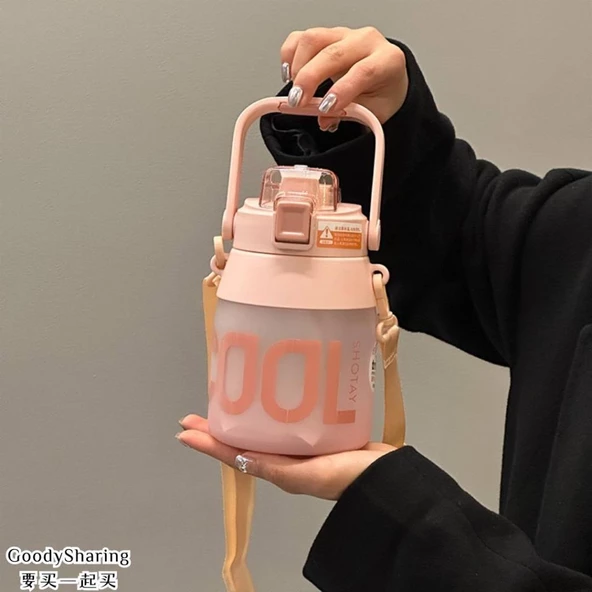 Shotay Su Matarası Tritan Pembe 1000Ml - 3