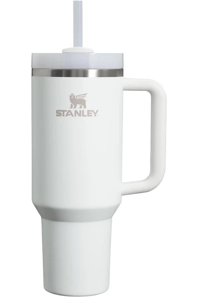 Stanley Quencher Pipetli Termos Bardak 1.18 lt, Buz Beyazı