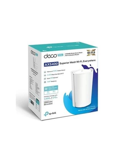 TP-Link Deco X73-DSL 5400 Mbps 1'li Mesh Modem - 5
