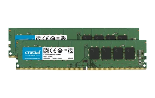 Crucial 64 GB (2x32) 3200 MHz DDR4 CL22 UDIMM CT2K32G4DFD832A Ram