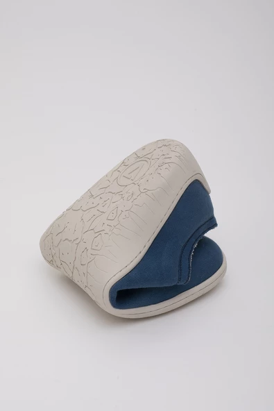 1383 V-BAREFOOT COMFORT KETEN ERKEK AYAKKABI INDIGO MAVI - 9