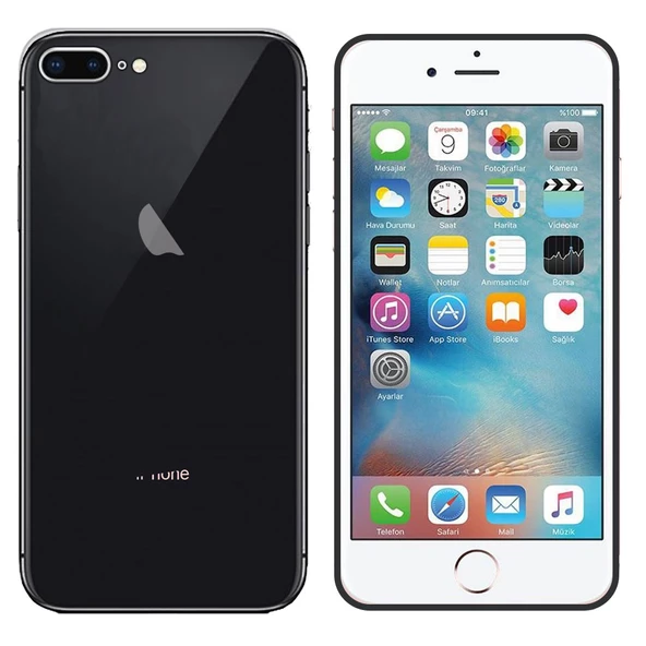 Apple iPhone 7 Plus / 8 Plus Uyumlu Araç Tutucu Mıknatıslı Arka Cam Kapak Kılıf