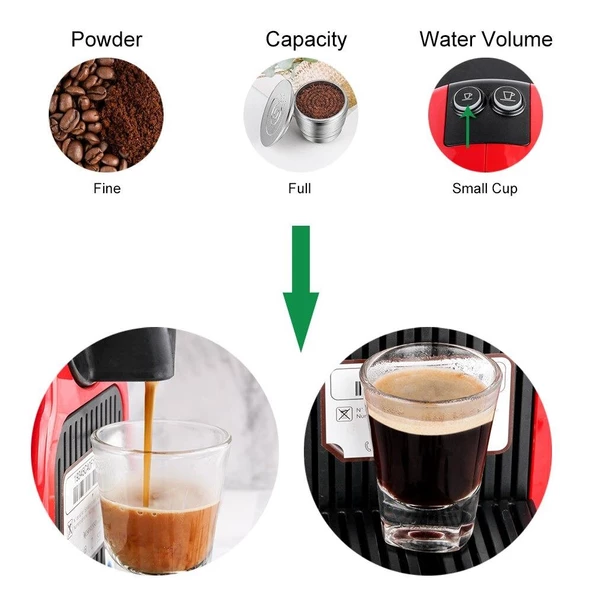 Nespresso Paslanmaz Çelik Tekrar Doldurulabilir Kahve Kapsülü Esenza Mini - 5