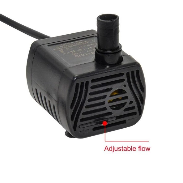 Usb Mini Akvaryum 3.5/9V  1-3W Dalgıç Su Pompası - 3