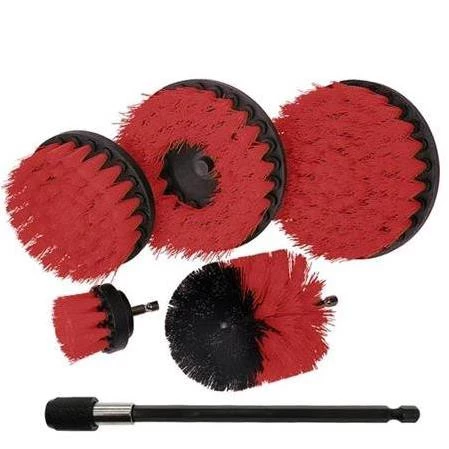 Matkap Uyumlu Uzatma Aparatlı Temizleme Fırça Seti 6 Parça K/S - 2