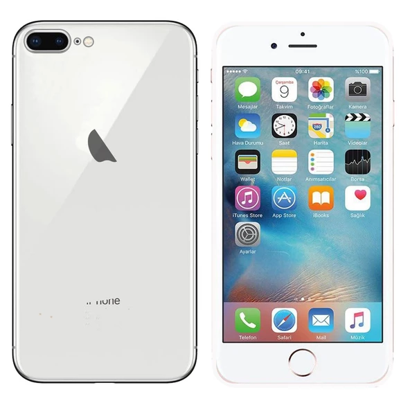 Apple iPhone 7 Plus / 8 Plus Uyumlu Araç Tutucu Mıknatıslı Arka Cam Kapak Kılıf - 4