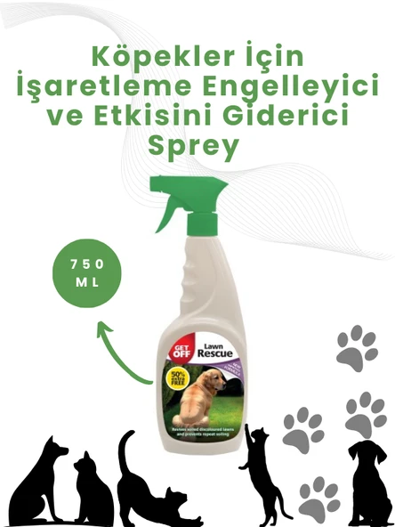 Getoff kedi,köpek Bahçe Için Idrar Engelleyici Ve Etkisini Giderici Sprey - 750 ml - 4