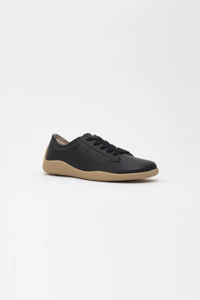 1383 V-BAREFOOT COMFORT DERI ERKEK AYAKKABI SIYAH - 2