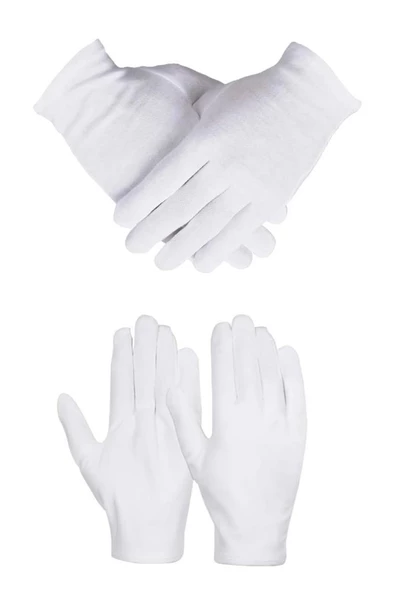 Midex CGL-1213 Beyaz Bez Klarnet Eldiveni - 3