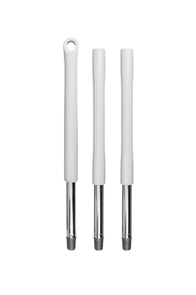 Tüm Vidalı Fırça ve Temizlik Gereçleriyle Uyumlu Mop Sapı, 3 Parçalı, Ayrılabilir, Çok Amaçlı - Resim 2