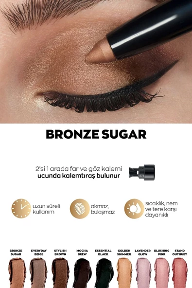 Power Stay Shadow Stick Kalem Far Bronze Sugar - 2