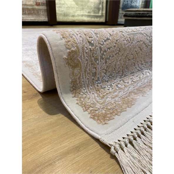 ARTEMİS HALI PALACE 05202C KREM VİZON KLASİK RETRO IPEK HALI 200X300 ÖLÇÜ - Resim 4