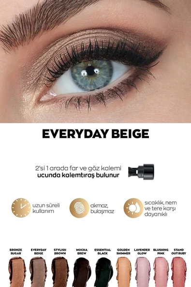 Power Stay Shadow Stick Kalem Far Bronze Sugar - 2