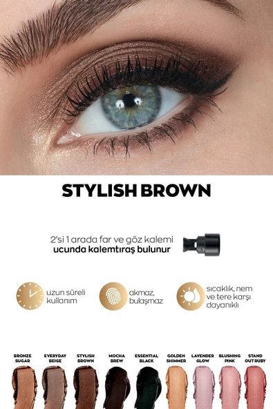 Power Stay Shadow Stick Kalem Far Bronze Sugar - 2