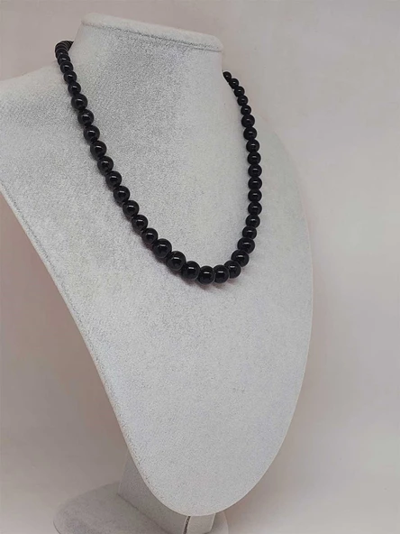 Galaksi Serisi Shungite (Şungit) Taşı Tasarım Kolye - 4