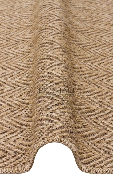 Ventura Koleksiyonu Örgülü Naturel Dekoratif Halı VNT 02 Natural Mocha - 3