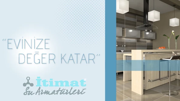 İtimat Luna Uzun Kuğu Miks Batarya Mutfak Eviye Çeşme Musluk Bataryası - 4