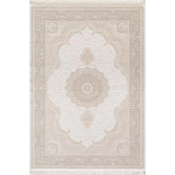 ARTEMİS HALI PALACE 05202C KREM VİZON KLASİK RETRO IPEK HALI 200X300 ÖLÇÜ ürün görseli 1