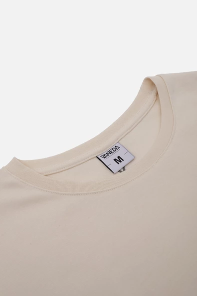 OVERSIZED FIT DREAMER ERKEK TSHIRT EKRU - 5
