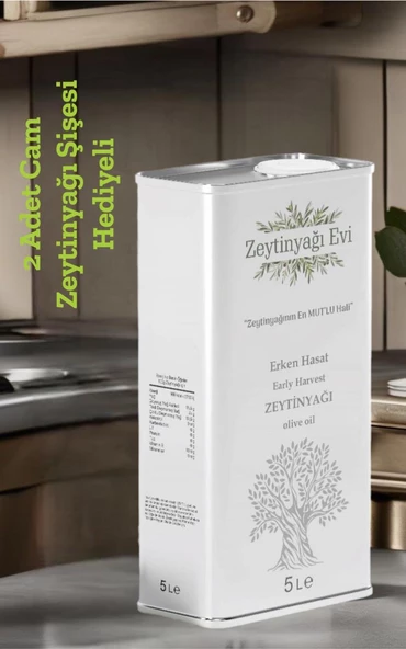 Zeytinyagievi Premium Gold Erken Hasat Soğuk Sıkım Zeytinyağı 5 Litre