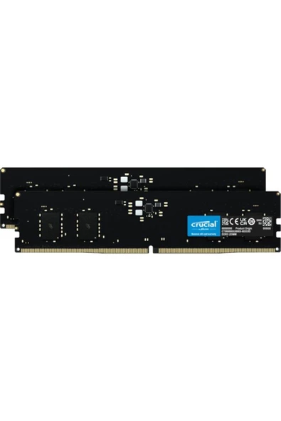 Crucial 16 GB (2x8) 4800 MHz DDR5 CL40 CT2K8G48C40U5 Ram - 1