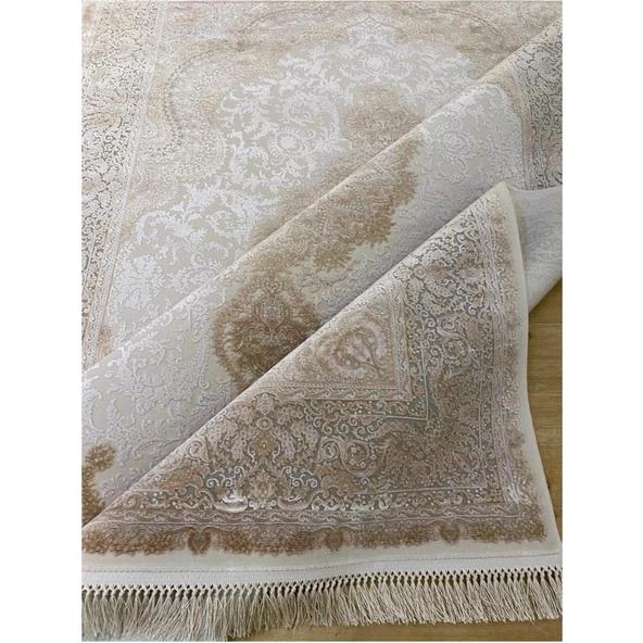 ARTEMİS HALI PALACE 05202C KREM VİZON KLASİK RETRO IPEK HALI 200X300 ÖLÇÜ - Resim 3