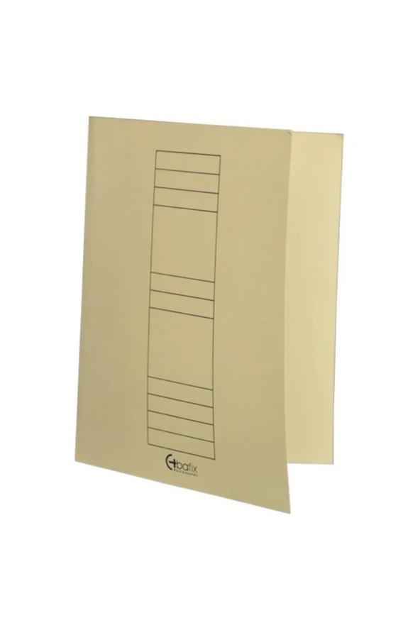 Bafix Tam Kapak Dosya Karton Sarı (50 Li Paket)